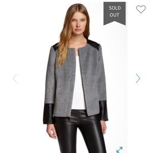 Ella Moss Faux Leather Panel Jacket